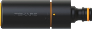 Kit de udare Fiskars Solid, SoftGrip, cu conectoare si duze, NegruPortocaliu - Img 7