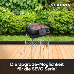 Kit de upgrade SEVERIN SEVO SMART CONTROL pentru gratar electric SEVO, modul de gratar inteligent cu control al aplicatiei si afisaj OLED, pentru gratar de balcon cu optiune de gatire lenta, negru, ZB 8194 - Img 3