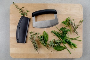 KitchenAid Mezzaluna Knife Lama Curbata 15 cm Negru - Img 3