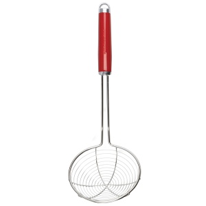 KitchenAid Strecuratoare cu lingura, lingura cu fante din otel inoxidabil - rosu imperiu