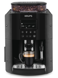 Krups Essential Coffee Machine Rasnita de boabe Espressor Aparat de cafea LCD Curatare automata Negru Cappuccino Bagheta de abur YY8135FD - Img 7