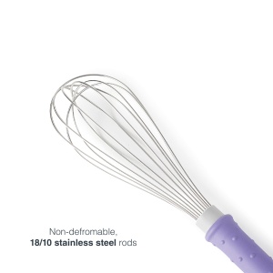 Lacor Schneebesen 61592 35cm Fiberglas Inox 1810 Violet Hypoalergen - Img 4