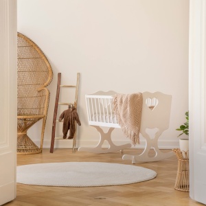 Lada decorativa din lemn Relaxdays, 116 cm, 4 trepte, culoare castan - Img 5