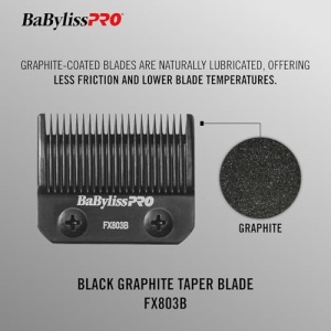 Lama de schimb Babyliss Pro FX803B Graphit Negru pentru masini de tuns - Img 3