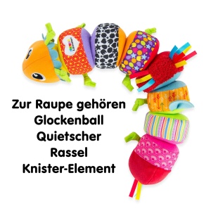 Lamaze Raupen Puzzle pentru copii jucarie educativa cu culori vibrante si functii interactive - Img 4