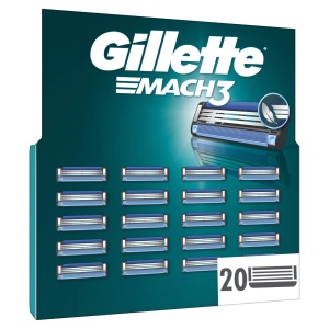 Lame de ras Gillette Mach3 20 rezerve originale cu strat protector si microfin guard