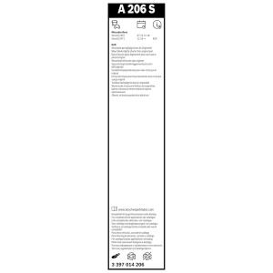 Lame Wiper BOSCH Aerotwin A206S pentru MERCEDES-BENZ B-CLASS, EQA, GLA, 650mm si 475mm - Img 3