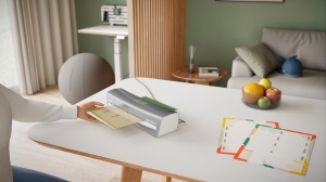Laminator A4 Leitz iLAM 73680089, 80-125 microni, incalzire rapida, gri - Img 2