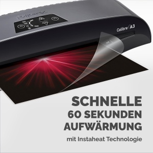 Laminator Fellowes Calibre A3 125 Micron 60 Secunde Incalzire Tehnologie Anti-Blocare - Img 2