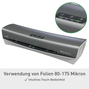 Laminator Leitz iLAM Office Pro A3, 1 minut incalzire, 75-175 microni, grialb - Img 6