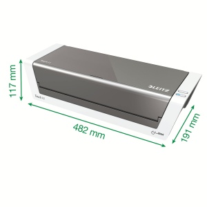 Laminator Leitz Touch 2 iLAM A3 Alb-Antracit High Speed pentru Birou si Scoala - Img 4
