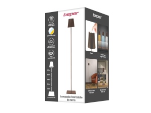 Lampa de birou Beper P201UTP405, 2.5W, USB reincarcabila, 3 culori, Corten - Img 7