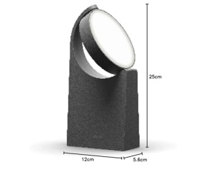 Lampa de exterior Philips Mimosa LED 7W panou reglabil lumina rece 4000K IP44 antracit - Img 8
