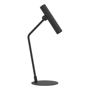 Lampa de masa LED Eglo Almudaina, design minimalist, negru, 49.5 cm