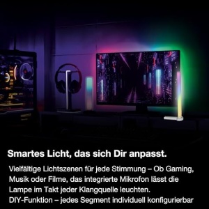 Lampa de masa LED inteligenta Osram, 7.5W, RGB, argintie, dimmabila - Img 5