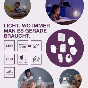 Lampa de Noapte Osram NIGHTLUX cu Senzor de Miscare, IP54, Alb, Batteriebetrieben - Img 2