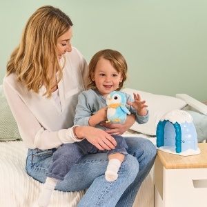 Lampa de noapte pentru copii VTech 2-in-1 Pinguin cu proiector, 3 moduri, masinabil - Img 5