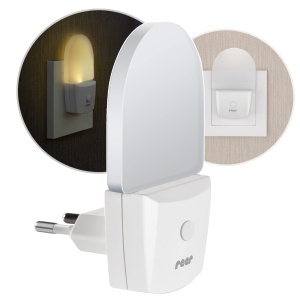 Lampa de Noapte Reer NightGuide, Alb, cu Intrerupator, LED 0.5W