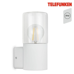 Lampa de perete exterior TELEFUNKEN IP44, E27 max. 12W, alba - Img 2