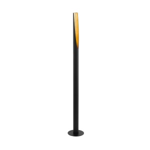 Lampa de podea EGLO Barbotto, metal, negru si auriu, LED, 137 cm