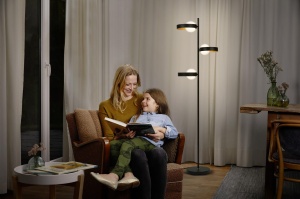 Lampa de Podea LEDVANCE DECOR Memphis, NegruGold, G9, Design Elegant - Img 4