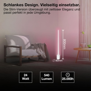 Lampa de podea LEDVANCE Smart Wifi Cornerslim, 800 cm, RGB, Alb - Img 3