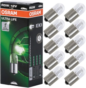 Lampa de semnalizare Osram ULTRA LIFE R5W, 12V, 5W, 10 bucati