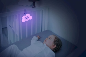 Lampa de veghe Badabulle Nachtlicht Wolke cu 15 melodii si 6 culori luminoase - Img 2