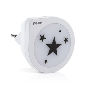 Lampa de veghe reer NightGuide Star LED lumina calda 3000K senzor de amurg design modern cu motiv stea - Img 7