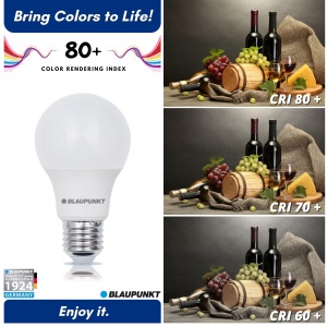 Lampa LED Blaupunkt E27 A60, 6W, 570 Lumen, 2700K, 4 bucati - Img 3