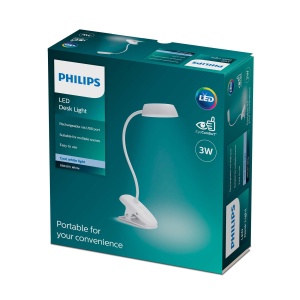 Lampa LED cu clema Philips Donutclip 23W alb dimabil - Img 2