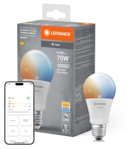 Lampa LED cu WiFi LEDVANCE, E27, Dimmabila, Culoare ajustabila 2700-6500K