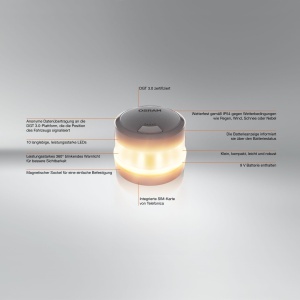 Lampa LED de semnalizare Osram LEDguardian Road Flare V16 IoT, 1900K, 140lm - Img 5