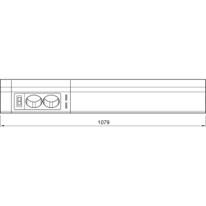 Lampa LED de sub dulap Elektra LD8115, 20W, 1800 Lumen, Alb - Img 3