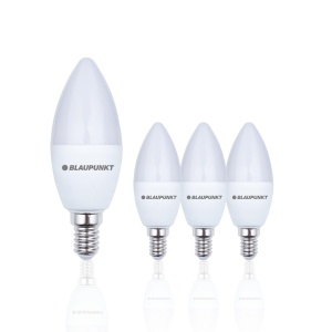 Lampa LED E14 Blaupunkt 7W (echivalent 50W) 595 Lumen 4000K Neutru, 4 bucati