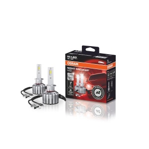 Lampa LED H1 Osram NIGHT BREAKER 6000K, 40 mai putin orbire, durata de viata 5x mai mare