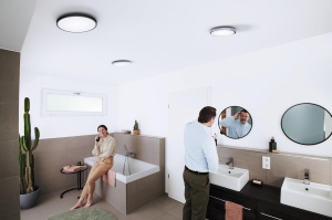 Lampa LED inteligenta pentru baie Osram SMART Matter Orbis Disc, 18W, 1400lm, WiFi, argintiu - Img 6