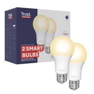 Lampa LED Inteligenta Trust E27, Dimmabila, Alb, 2 Bucati