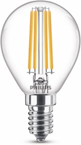 Lampa LED Philips Classic E14 (60 W), lampa LED cu lumina alba calda, iluminare LED cu economie de energie cu durata lunga de viata - Img 3