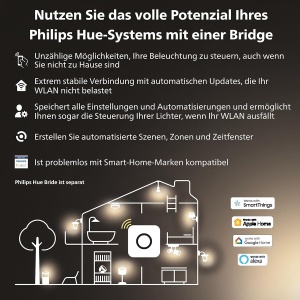 Lampa LED Philips Hue E27 4 Pack, 9.5W, 1055lm, Dimmabila, Lumina Calda - Img 6