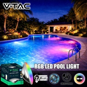 Lampa LED subacvatica V-TAC PAR56 RGB 12W, 1260 Lumen, IP68 - Img 2
