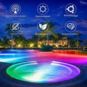 Lampa LED subacvatica V-TAC PAR56 RGB 12W, 1260 Lumen, IP68 - Img 12