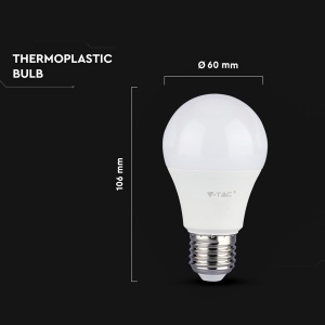 Lampa LED V-TAC E27 8,5W 806 Lumen 6500K Alb Rece - Img 6