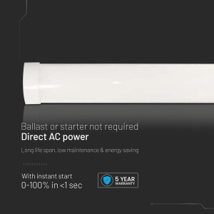 Lampa LED V-TAC Feuchtraum 120 CM 40W 4300 Lumen IP20 - Img 7