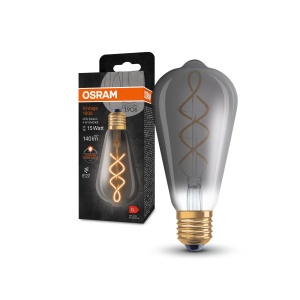 Lampa LED Vintage Osram 1906, E27, fumurie, 4W, 140lm, 1800K