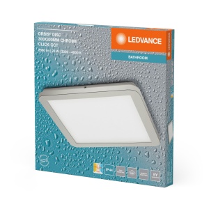 Lampa LEDVANCE ORBIS cu LED, 22W, 1800lm, Crom, IP44 - Img 2