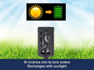 Lampa solara BEPER P207ILO101 cu efect flacara, 12 LED-uri, IP44, 8 ore autonomie - Img 6