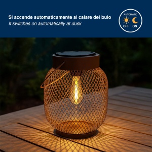 Lampa solara decorativa BEPER P207ILO302, LED, autonomie 4 ore, IP44 - Img 4