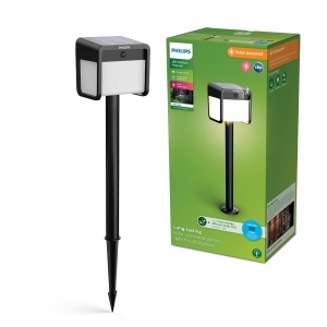 Lampa solara Philips Ezra pentru exterior senzor de miscare lumina alba 3000K negru