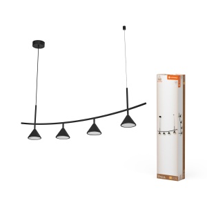 Lampa Suspendata LEDVANCE Decor Fuji, 13W, 3000K, Negru
